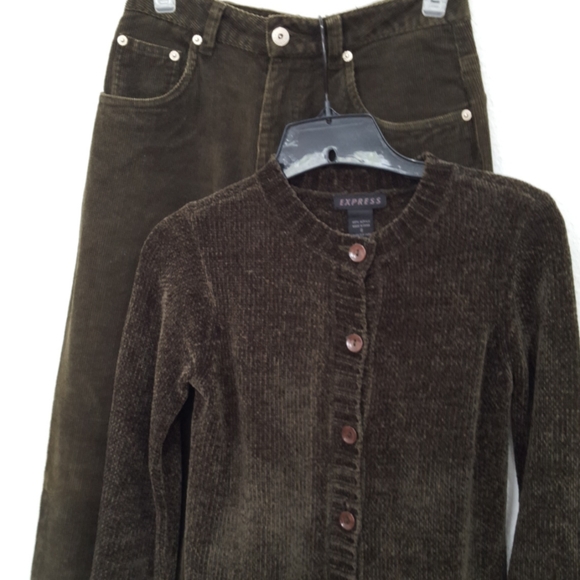 Express Bleus Corduroy Pants - Picture 6 of 9